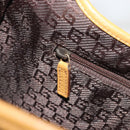 GUCCI Bamboo Shoulder Bag Suede Leather Brown Gold 001 4060 Auth mr2700A-21