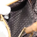 GUCCI Bamboo Shoulder Bag Suede Leather Brown Gold 001 4060 Auth mr2700A-22