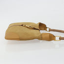 GUCCI Bamboo Shoulder Bag Suede Leather Brown Gold 001 4060 Auth mr2700A-4