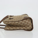 GUCCI GG Canvas Hand Bag Beige Gold 120895 Auth mr2703-4