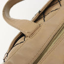 CHANEL Wild Stitch Hand Bag Leather Perfo Beige Gold CC Auth mr2706-17