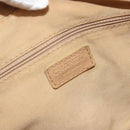 CHANEL Wild Stitch Hand Bag Leather Perfo Beige Gold CC Auth mr2706-18