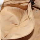 CHANEL Wild Stitch Hand Bag Leather Perfo Beige Gold CC Auth mr2706-23