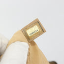 CHANEL Wild Stitch Hand Bag Leather Perfo Beige Gold CC Auth mr2706-24