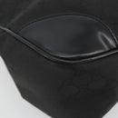 GUCCI GG Canvas Shoulder Bag Nylon Black Gold 257265 Auth mr2707A-14