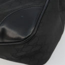 GUCCI GG Canvas Shoulder Bag Nylon Black Gold 257265 Auth mr2707A-15