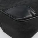 GUCCI GG Canvas Shoulder Bag Nylon Black Gold 257265 Auth mr2707A-16