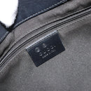 GUCCI GG Canvas Shoulder Bag Nylon Black Gold 257265 Auth mr2707A-17