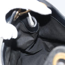GUCCI GG Canvas Shoulder Bag Nylon Black Gold 257265 Auth mr2707A-18
