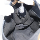 GUCCI GG Canvas Shoulder Bag Nylon Black Gold 257265 Auth mr2707A-19