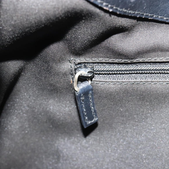 GUCCI GG Canvas Shoulder Bag Nylon Black Gold 257265 Auth mr2707A