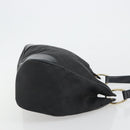GUCCI GG Canvas Shoulder Bag Nylon Black Gold 257265 Auth mr2707A-3
