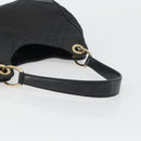 GUCCI GG Canvas Shoulder Bag Nylon Black Gold 257265 Auth mr2707A-7