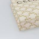 CELINE Triomphe Vertical Cabas Mini Bag Leather 2way Beige Gold Auth mr2709V-15
