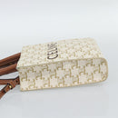 CELINE Triomphe Vertical Cabas Mini Bag Leather 2way Beige Gold Auth mr2709V-3