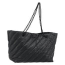 BALENCIAGA Crash Shoulder Bag Leather Black 777856 Auth mr2710V-1