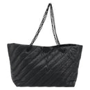 BALENCIAGA Crash Shoulder Bag Leather Black 777856 Auth mr2710V-2