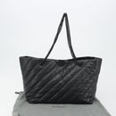 BALENCIAGA Crash Shoulder Bag Leather Black 777856 Auth mr2710V-24