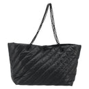 BALENCIAGA Crash Shoulder Bag Leather Black 777856 Auth mr2710V-3
