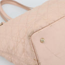 Christian Dior Canage Panarea Tote Bag Coated Canvas Pink Gold Auth mr2712-11