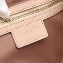 Christian Dior Canage Panarea Tote Bag Coated Canvas Pink Gold Auth mr2712-15