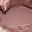 Christian Dior Canage Panarea Tote Bag Coated Canvas Pink Gold Auth mr2712-16