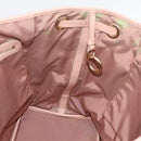 Christian Dior Canage Panarea Tote Bag Coated Canvas Pink Gold Auth mr2712-17