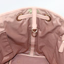 Christian Dior Canage Panarea Tote Bag Coated Canvas Pink Gold Auth mr2712-18