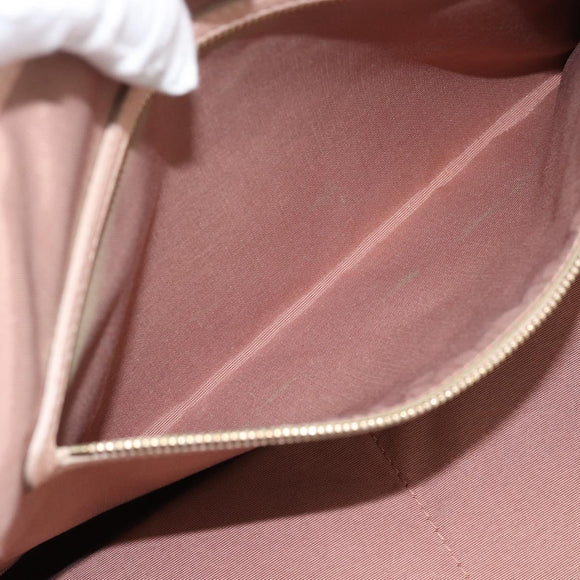 Christian Dior Canage Panarea Tote Bag Coated Canvas Pink Gold Auth mr2712