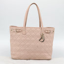 Christian Dior Canage Panarea Tote Bag Coated Canvas Pink Gold Auth mr2712-23