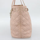 Christian Dior Canage Panarea Tote Bag Coated Canvas Pink Gold Auth mr2712-5