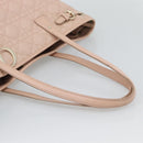 Christian Dior Canage Panarea Tote Bag Coated Canvas Pink Gold Auth mr2712-7