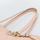 Christian Dior Canage Panarea Tote Bag Coated Canvas Pink Gold Auth mr2712-8