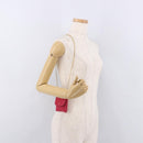 CHANEL Chain Pouch Cotton Pink Gold CC Auth mr2713-22