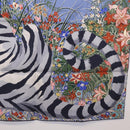 HERMES Carre 70 Scarf ""Tiger"" Silk Red Auth mr2714M-11