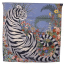 HERMES Carre 70 Scarf ""Tiger"" Silk Red Auth mr2714M-7