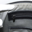 MCM Vicetos Logogram Clutch Bag Leather PVC Black Silver Auth mr2715-20