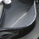 MCM Vicetos Logogram Clutch Bag Leather PVC Black Silver Auth mr2715-21