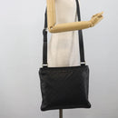 GUCCI GG Canvas Guccissima Shoulder Bag Leather Black Gold 201446 Auth mr2717-22