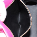 MCM Vicetos Logogram Hand Bag PVC Leather 2way Pink Gold Auth mr2718A-21