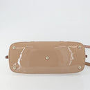 GUCCI Micro GG Canvas Guccissima Bag Patent Leather 2way Pink Beige Auth mr2719-5