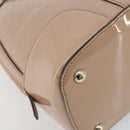 GUCCI Micro GG Canvas Guccissima Bag Patent Leather 2way Pink Beige Auth mr2719-16