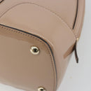 GUCCI Micro GG Canvas Guccissima Bag Patent Leather 2way Pink Beige Auth mr2719-17