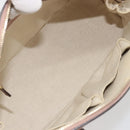 GUCCI Micro GG Canvas Guccissima Bag Patent Leather 2way Pink Beige Auth mr2719-11