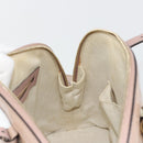GUCCI Micro GG Canvas Guccissima Bag Patent Leather 2way Pink Beige Auth mr2719-21