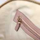 GUCCI Micro GG Canvas Guccissima Bag Patent Leather 2way Pink Beige Auth mr2719-23