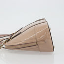 GUCCI Micro GG Canvas Guccissima Bag Patent Leather 2way Pink Beige Auth mr2719-4