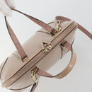 GUCCI Micro GG Canvas Guccissima Bag Patent Leather 2way Pink Beige Auth mr2719-6