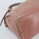 Miu Miu Hand Bag Leather Pink Gold Auth mr2722-14