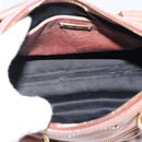 Miu Miu Hand Bag Leather Pink Gold Auth mr2722-12